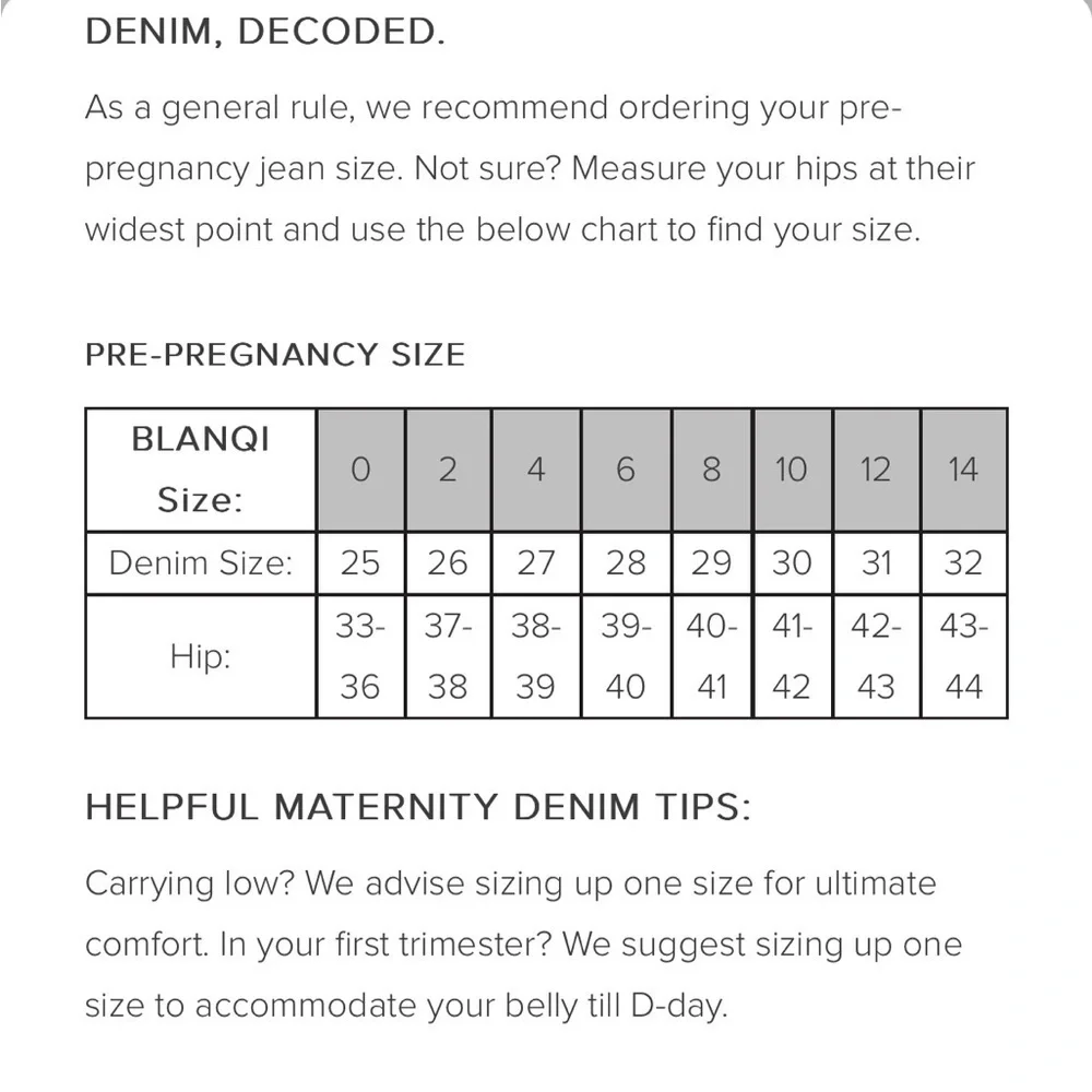 BLANQI DENIM Maternity Belly Support Skinny Jeans